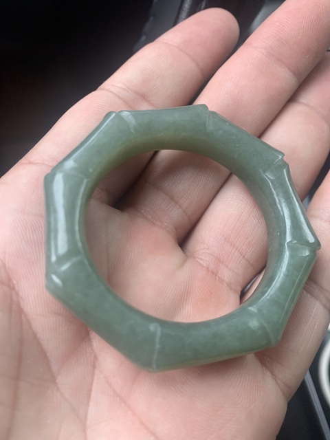 古玩玉器和田玉雕“竹節(jié)環(huán)”真品鑒賞圖