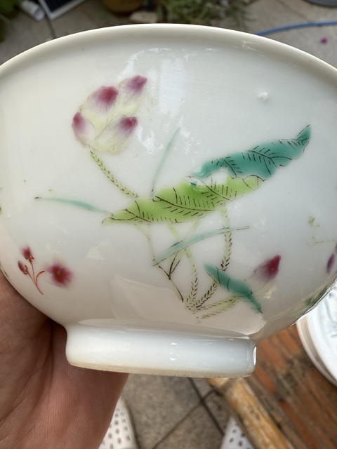 古玩陶瓷創匯 粉彩花鳥紋碗真品鑒賞圖