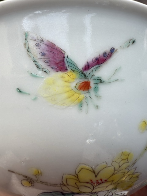 古玩陶瓷創匯 粉彩花鳥紋碗真品鑒賞圖