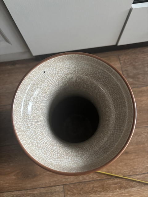 古玩陶瓷哥釉五彩八仙人物盤口瓶拍賣，當(dāng)前價(jià)格2888元