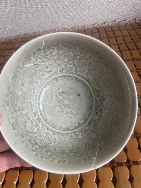 古玩陶瓷耀州窯宮式團菊碗拍賣,當前價格12000元