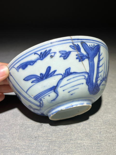 古玩陶瓷明·嘉靖高官厚祿三娘教子圖青花碗拍賣，當(dāng)前價格1800元