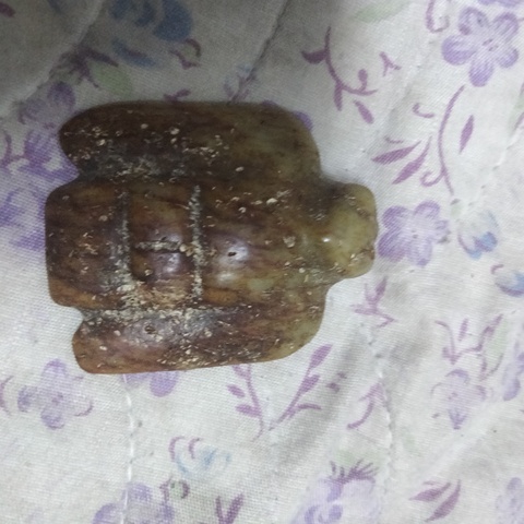古玩玉器仿古做舊玉梟型件真品鑒賞圖