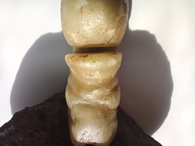 古玩玉器仿紅山玉龍型件真品鑒賞圖
