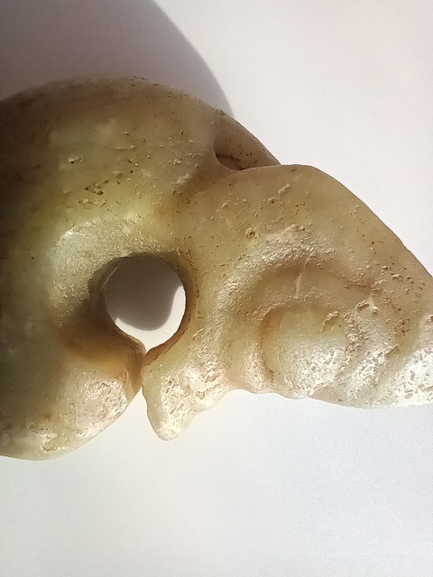古玩玉器仿紅山玉龍型件真品鑒賞圖