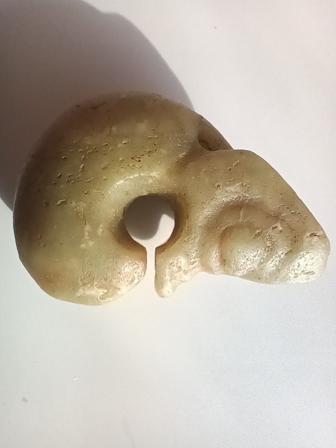 古玩玉器仿紅山玉龍型件真品鑒賞圖