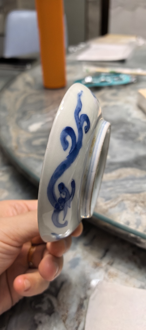 古玩陶瓷青花云龍紋盤真品鑒賞圖
