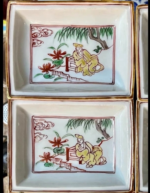 古玩陶瓷五彩小碟真品鑒賞圖