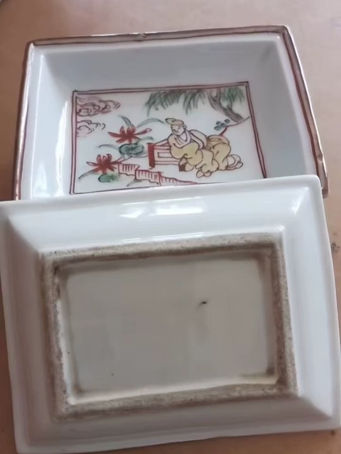 古玩陶瓷五彩小碟真品鑒賞圖