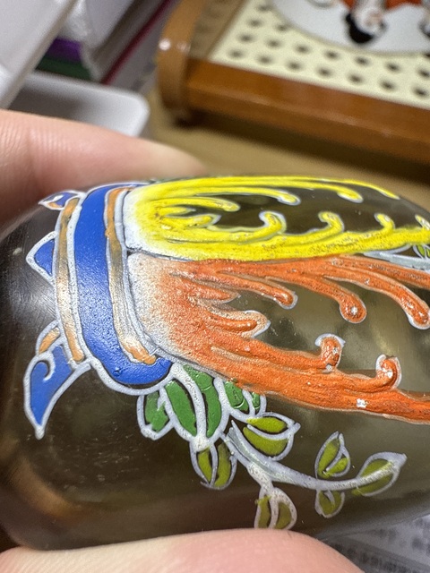 古玩陶瓷花鳥紋鼻煙壺真品鑒賞圖