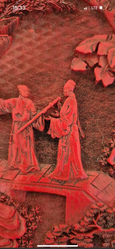 古玩雜項剔紅真品鑒賞圖