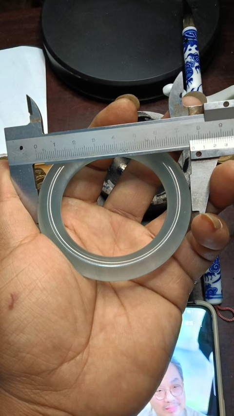 古玩玉器天然翡翠手鐲真品鑒賞圖