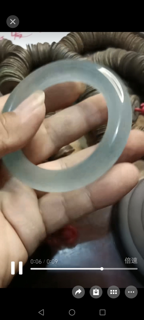 古玩玉器天然翡翠手鐲真品鑒賞圖