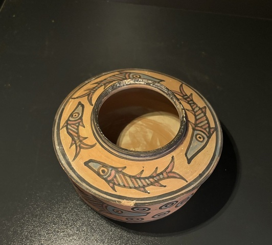 古玩陶瓷哈拉帕文明·彩繪魚紋罐拍賣，當前價格268元