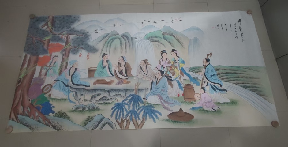 古玩字畫中美協名家名家黃光為 群賢畢至圖拍賣，當前價格10元