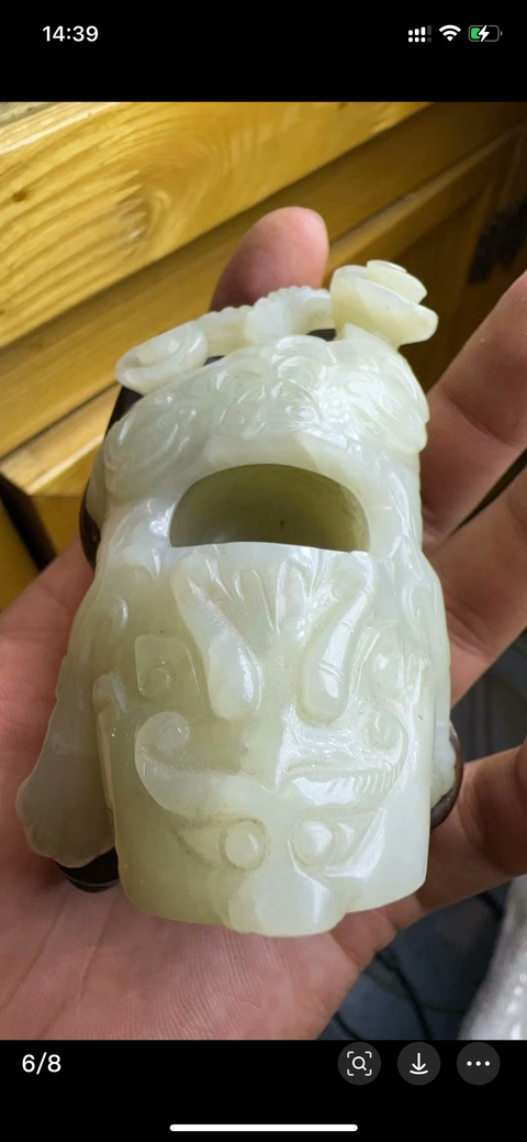 古玩玉器瑞獸真品鑒賞圖