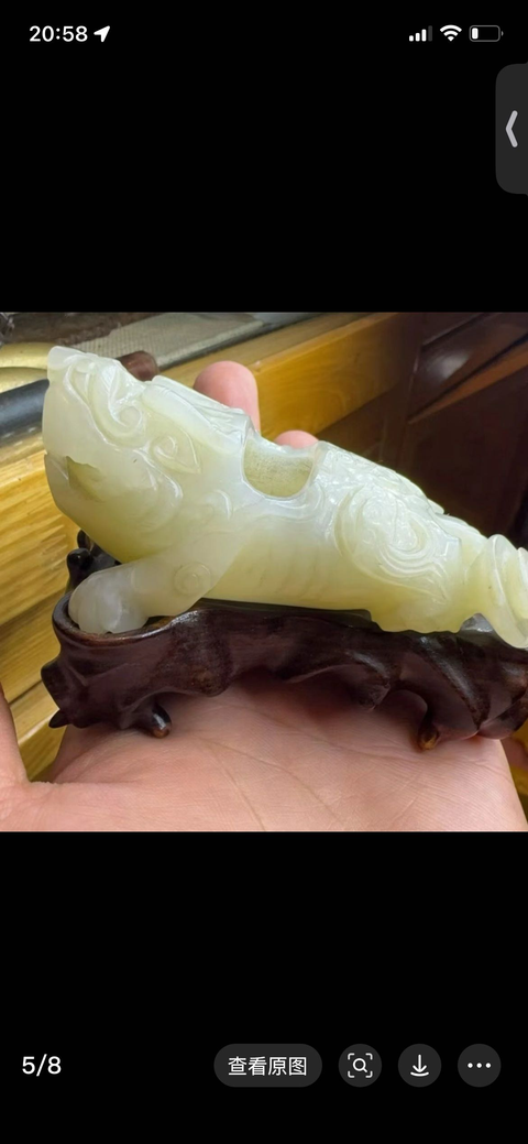 古玩玉器瑞獸真品鑒賞圖