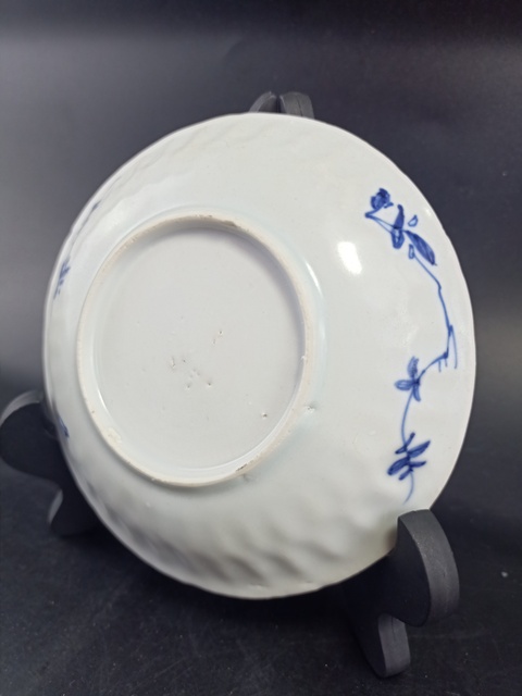 古玩陶瓷清康熙 青花四鳳小盤真品鑒賞圖