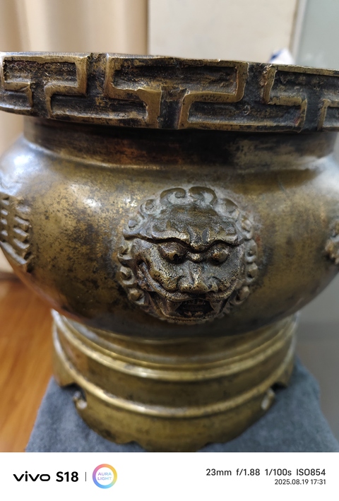 古玩銅器銅爐真品鑒賞圖