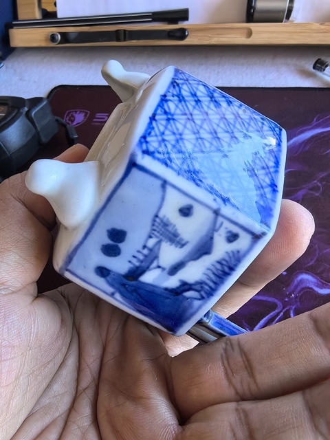 古玩陶瓷青花熏爐真品鑒賞圖