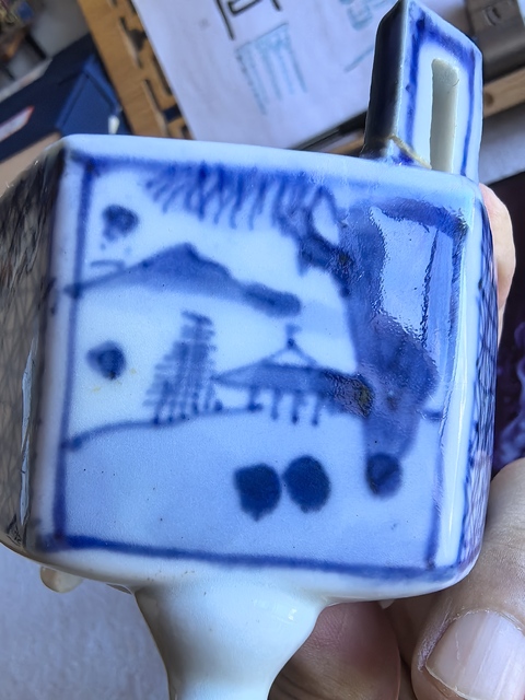 古玩陶瓷青花熏爐真品鑒賞圖
