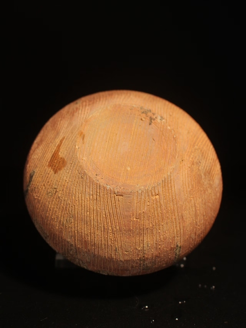 古玩陶瓷醬釉鼓釘紋水盂真品鑒賞圖