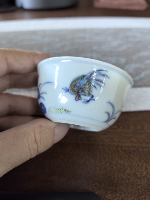 古玩陶瓷斗彩雞缸杯真品鑒賞圖
