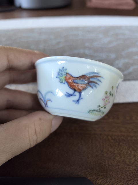 古玩陶瓷斗彩雞缸杯真品鑒賞圖