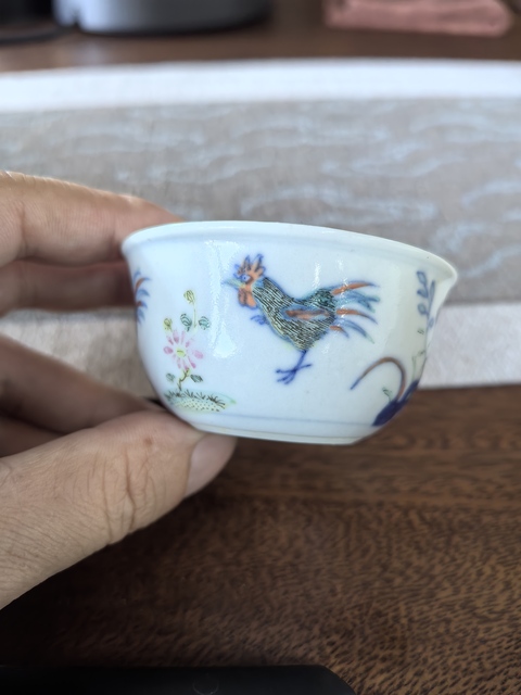 古玩陶瓷斗彩雞缸杯真品鑒賞圖