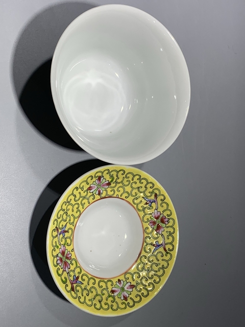 古玩陶瓷粉彩蓋碗真品鑒賞圖