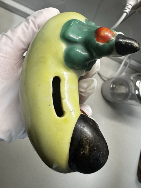 古玩陶瓷人物紋攢錢罐真品鑒賞圖