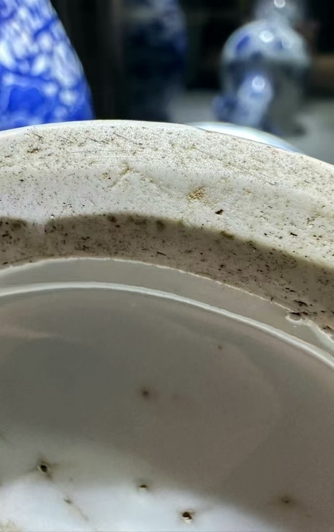 古玩陶瓷青花纏枝花卉紋雙耳瓶真品鑒賞圖