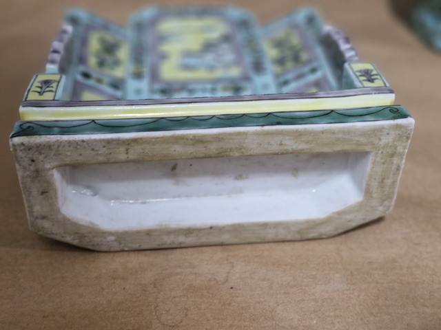 古玩陶瓷素三彩壽星造像真品鑒賞圖