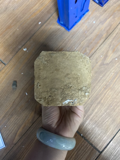 古玩陶瓷三彩貢盤真品鑒賞圖