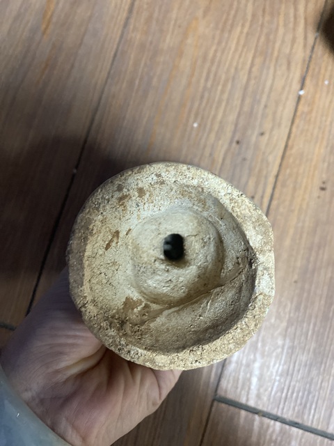 古玩陶瓷三彩燈真品鑒賞圖