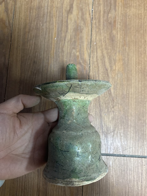 古玩陶瓷三彩燈真品鑒賞圖