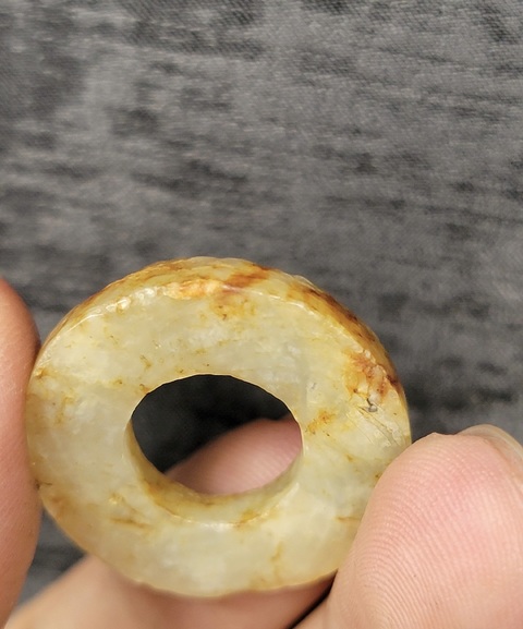 古玩玉器和田玉雕絞絲環真品鑒賞圖