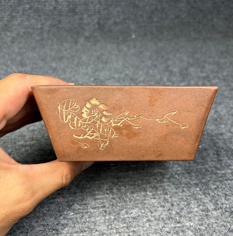 古玩雜項紫砂調色盒真品鑒賞圖