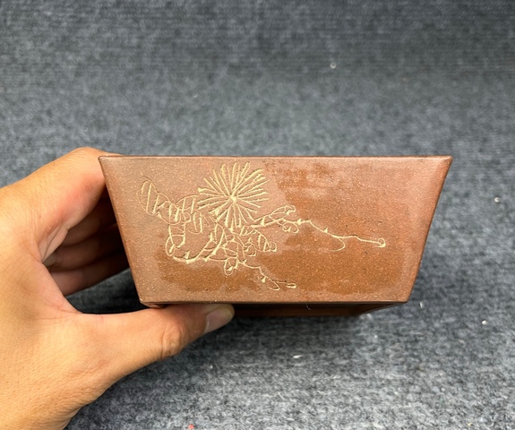古玩雜項紫砂調色盒真品鑒賞圖