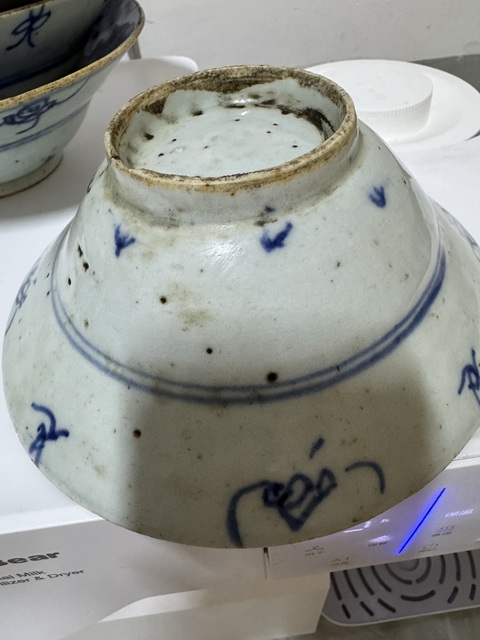 古玩陶瓷青花折腰碗真品鑒賞圖