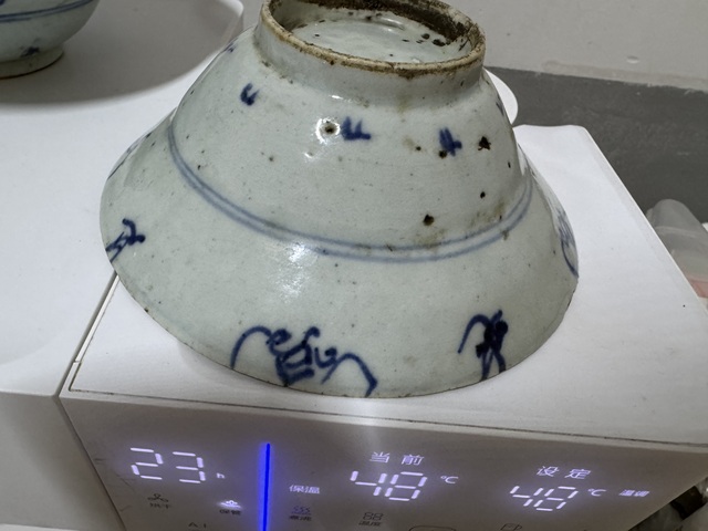 古玩陶瓷青花折腰碗真品鑒賞圖