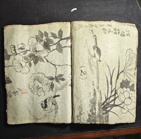 古玩字畫畫冊真品鑒賞圖