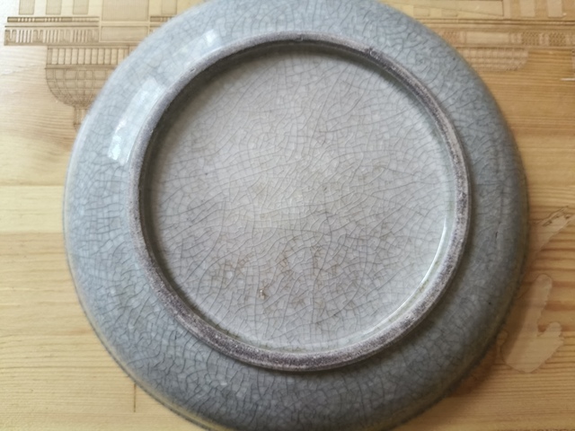 古玩陶瓷哥釉盤真品鑒賞圖