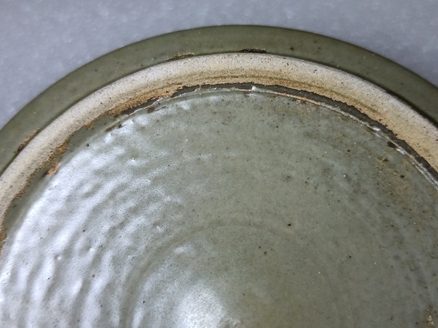 古玩陶瓷青釉折沿洗真品鑒賞圖