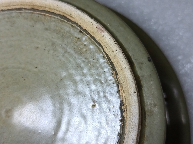 古玩陶瓷青釉折沿洗真品鑒賞圖
