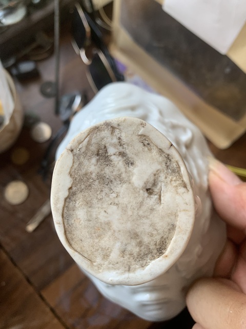古玩陶瓷德化白瓷龍虎杯真品鑒賞圖