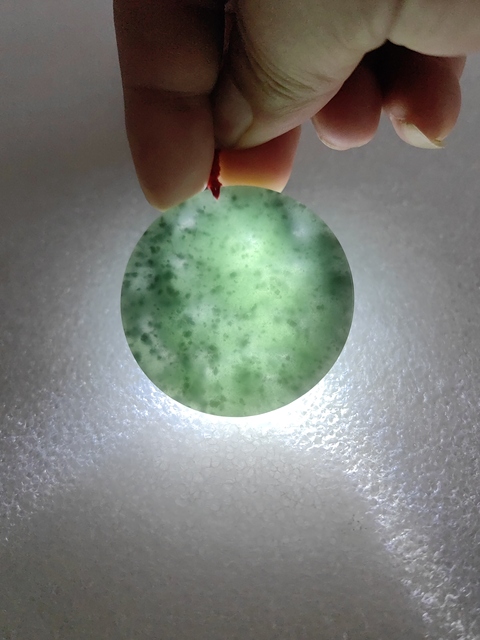 古玩玉器天然翡翠雕“龍紋牌”拍賣，當前價格298元