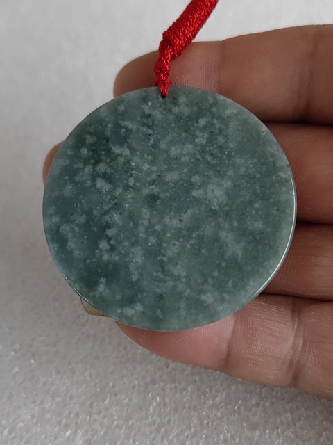 古玩玉器天然翡翠雕“龍紋牌”拍賣，當前價格298元