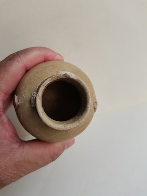 古玩陶瓷長沙窯青釉雙系罐拍賣，當前價格0元