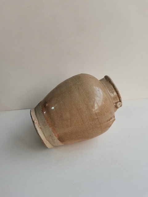 古玩陶瓷長沙窯青釉雙系罐拍賣，當前價格0元
